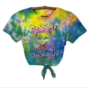 NICKELODEON The Rugrats: Angelica  "Sorry, Not Sorry," TyeDye Top Girls Size L